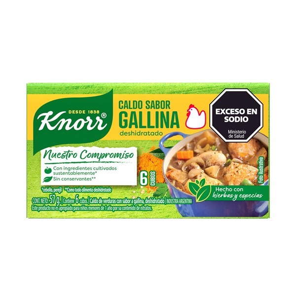 Caldo de Gallina Knorr en Caja 6 uni alt