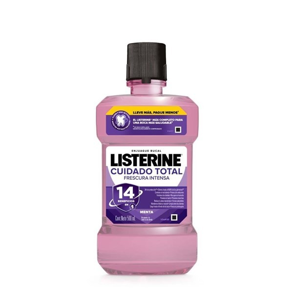 Listerine Cuidado Total Con Fluor 500 ml alt