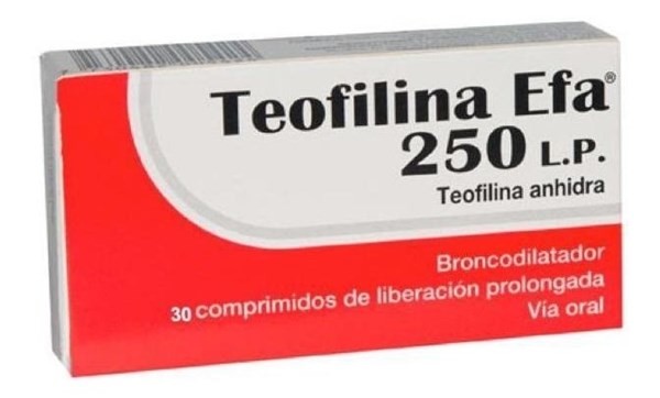 Efa Teofilina 250 mg l P 30 comprimidos #1