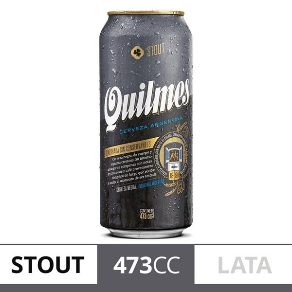 Cerveza Negra Quilmes Stout Lata 473 Cc. #1