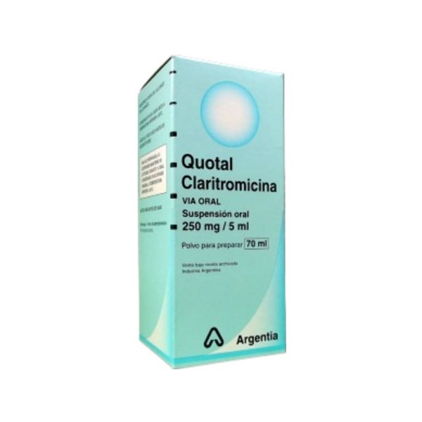 Siegfried Quotal Claritromicina 250 Mg / 5 ml Suspensión x 70 ml #1
