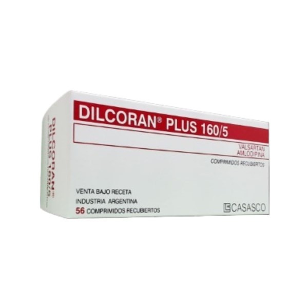 Casasco Dilcoran Plus Valsartan + Amlodipina 160}-5 Mg x 56 Comp Recubiertos #1