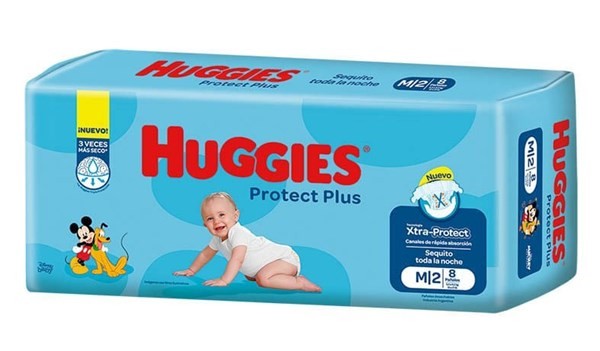 Huggies Pañales Protec Plus Talle M (8 Unidades) #1