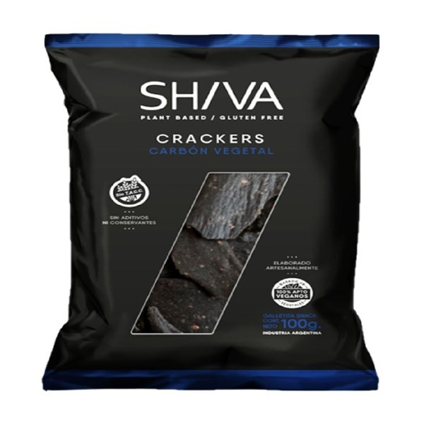 Crackers Shiva Carbón Vegetal x 100 g #1