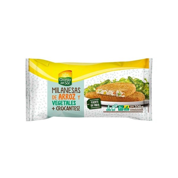 Milánesas Arroz Y Vegetales Granja Del Sol 330 alt
