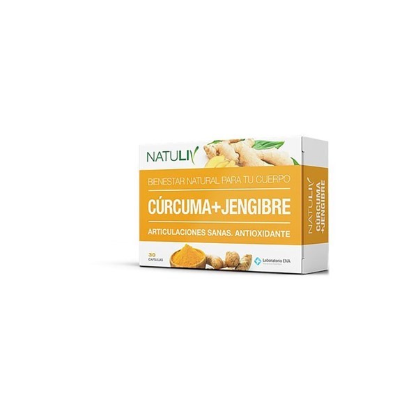 Natuliv Curcuma + Jengibre (30 Capsulas)