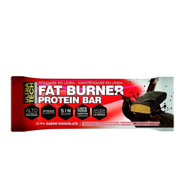 Suplemento Dietario Protein Bar Fat Burner Ultra Tech x 46 gr x 12 un #1
