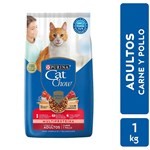 Alimento Gatos Cat Chow Adulto Carne Pollo 1k #1