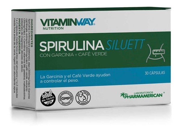 Vitamin Way Suplemento Dietario Spirulina Siluett (30 Cápsulas)