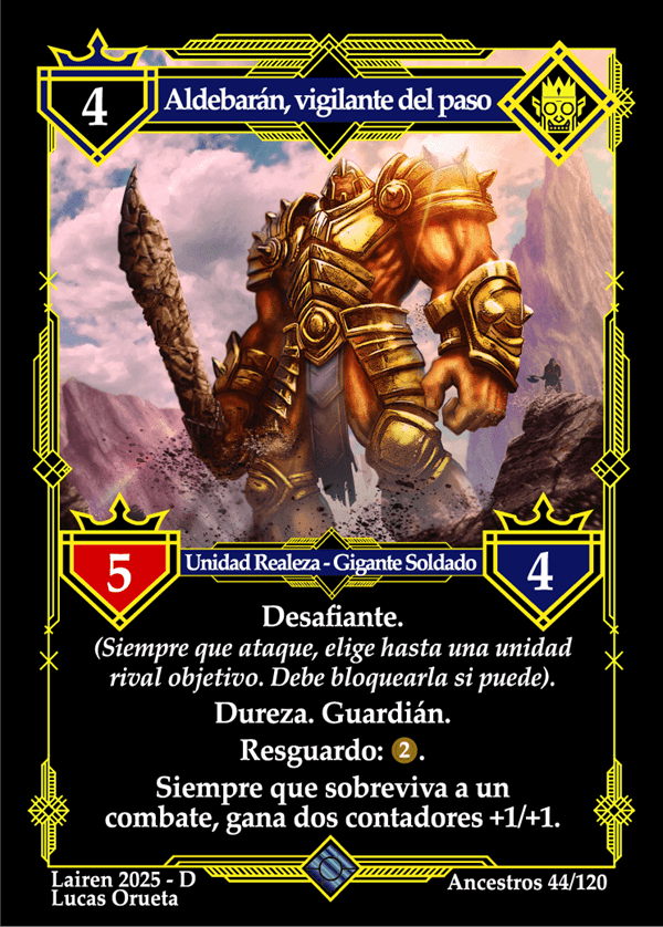 044 Aldebaran, Vigilante Del Paso - Coste 4