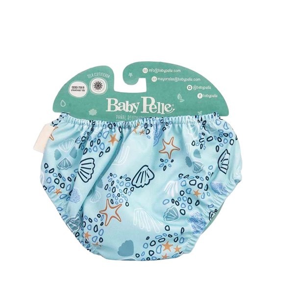 Pañal de Agua Baby Pelle Reutilizable Debajo Del Mar alt