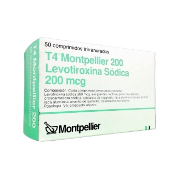 T4 Montpellier 200 200 Mcg Levotiroxina x 50 Comp #1
