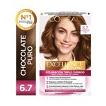 Excellence Kit de Coloración Permanente Creme Tono 6.7 Chocolate Puro #1
