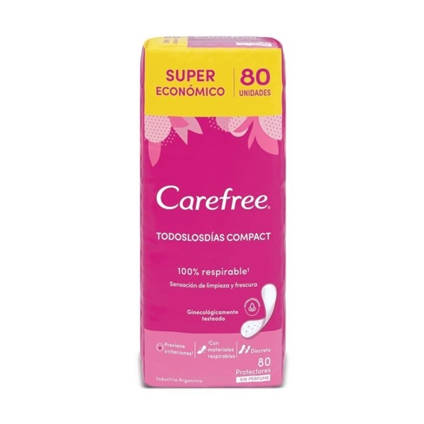 Protectores Diarios Carefree Compact Todos Los Días x 80 un #1
