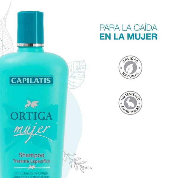 Capilatis Shampoo Caída Línea Ortiga Mujer 350 ml alt