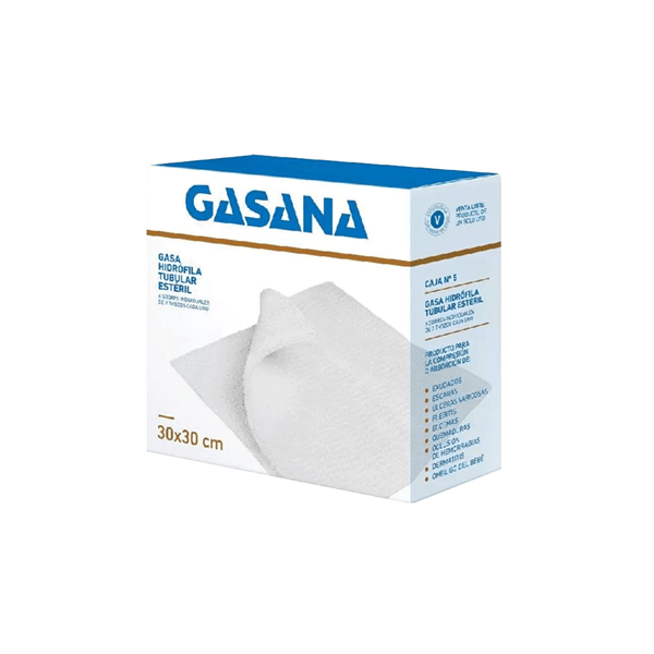 Gasa Hidrogasa Hidrofilica Esteril N°5 15x15 cm 8 Pack x 6 Unid Capacidad