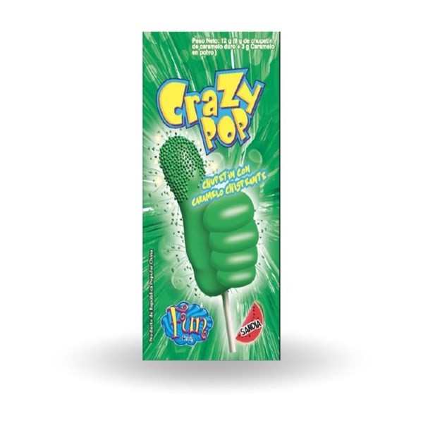 Chupetín Crazy Pop Sandia x 12 g