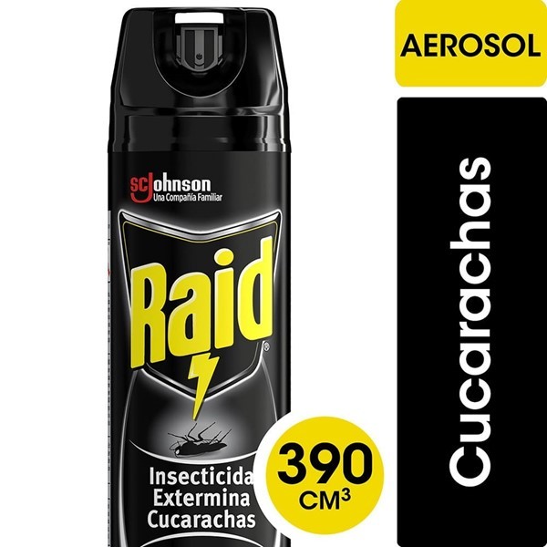 Insecticida Raid Exterminador Cucarachas En Aerosol 390cc #1