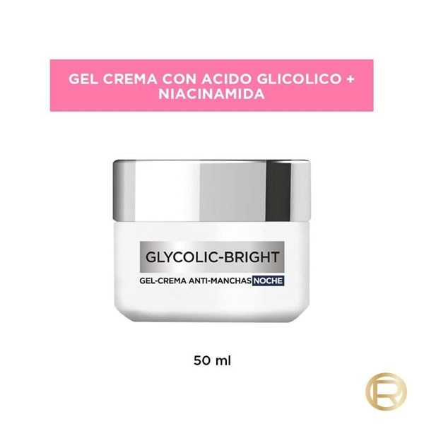  Gel Crema Noche Anti Manchas Glycolic Bright 50ml Loreal París alt