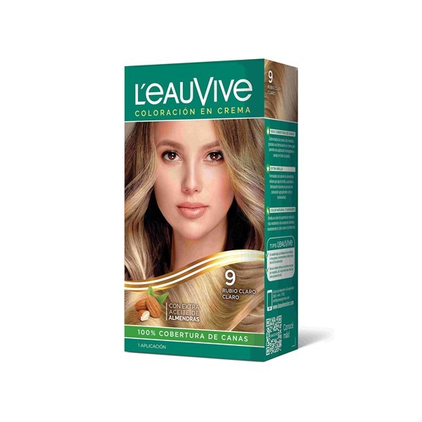 Color Permanente L'eauvive Kit N9 Rubio Claro Claro 1 uni #1