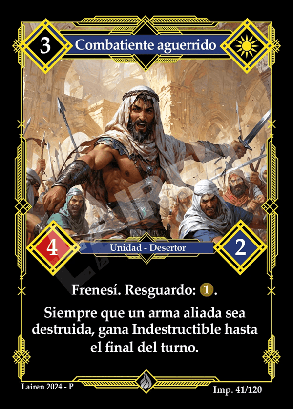 041 Combatiente Aguerrido - Coste 3