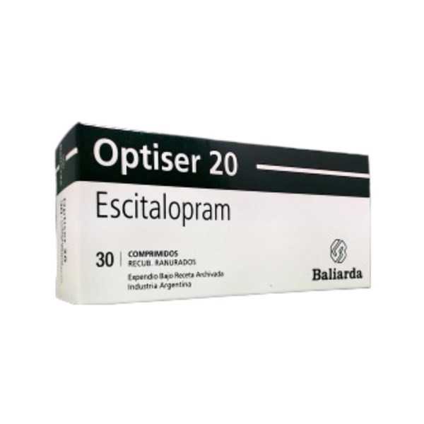 Baliarda Optiser 20 Mg Escitalopram x 30 Comp Recubiertos #1