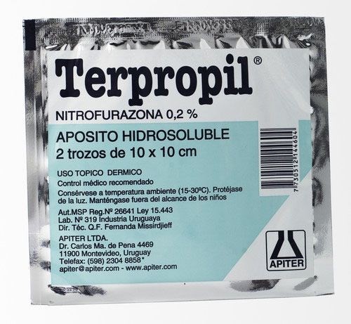 Terpropil Apósito x2 | 2 apositos de 10x10 cm