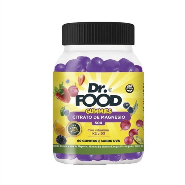 Dr Food Citrato de Magnesio Sabor Uva (90 Gummies) #1