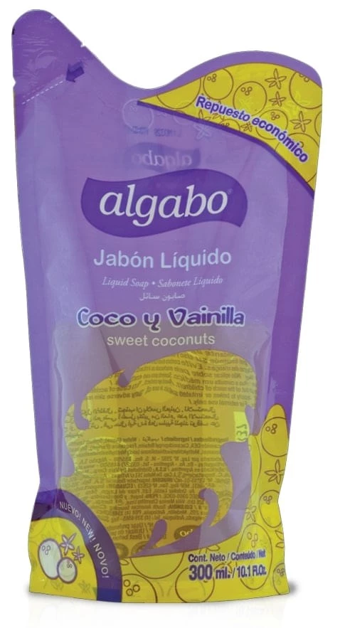 Algabo Jabón Liquido Doypack Coco&Vainilla