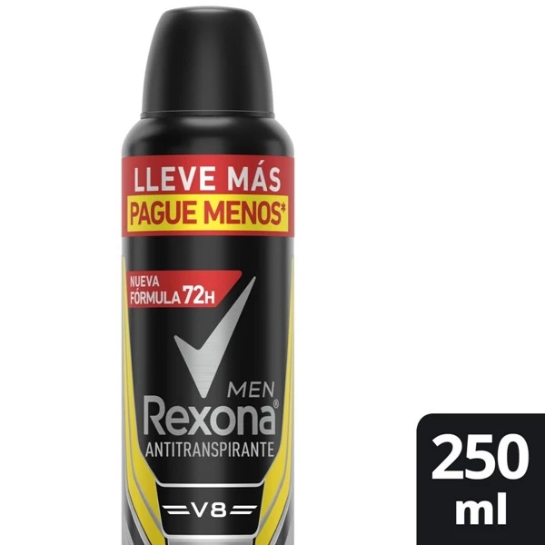 Rexona Antitranspirante Hombre V8 250 ml