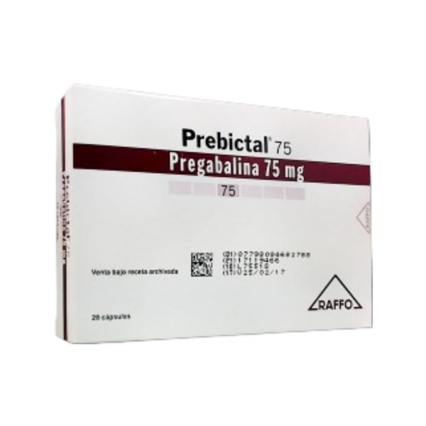 Raffo Prebictal Pregabalina 75 Mg x 28 Cáps #1