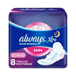 Always Toallitas Femeninas Suaves Noches Tranquilas (8 Unidades) #1