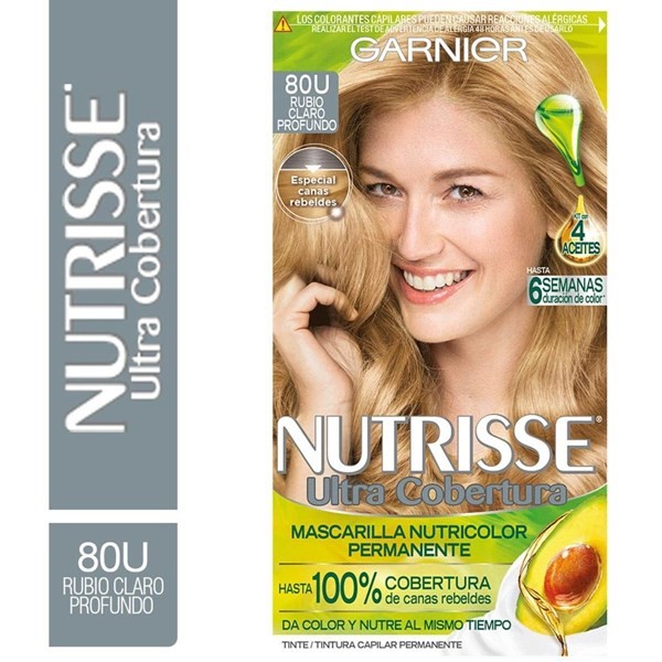 Garnier Kit Color Ultra Cobertura 80 Rubio Claro Profundo #1