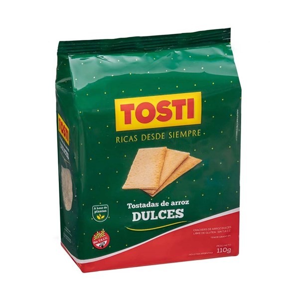 Tostadas De Arroz Dulces Tosti 110 Gr #1