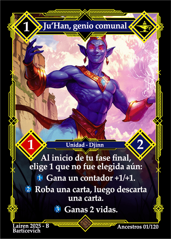 001 Juhan, Genio Comunal Precon Djinn/Soldado - Coste 1