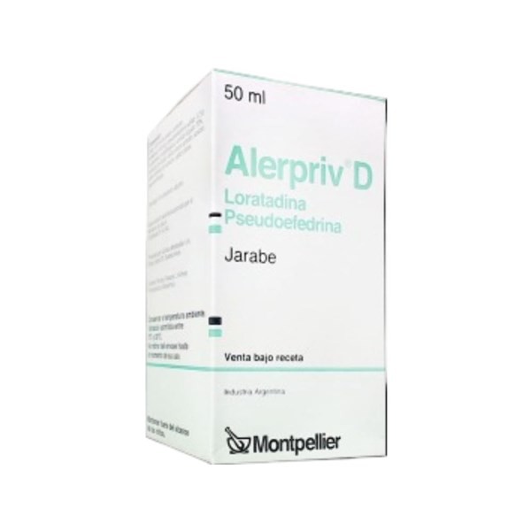 Montpellier Alerpriv D Loratadina + Pseudoefedrina Jarabe x 50 ml #1
