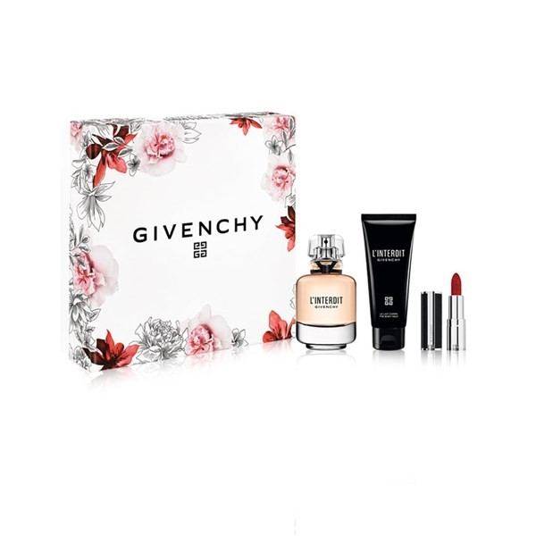 Givenchy L'interdit Edp 80 ml + Body Lotion + Le Rouge Interdit  #1