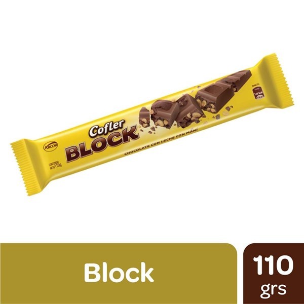 Chocolate Cofler Block Con Maní 110 Gr #1