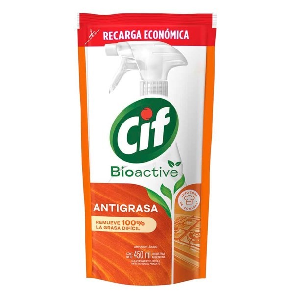 Limpiador Cif Antigrasa Bioactive Dp 450 Ml alt