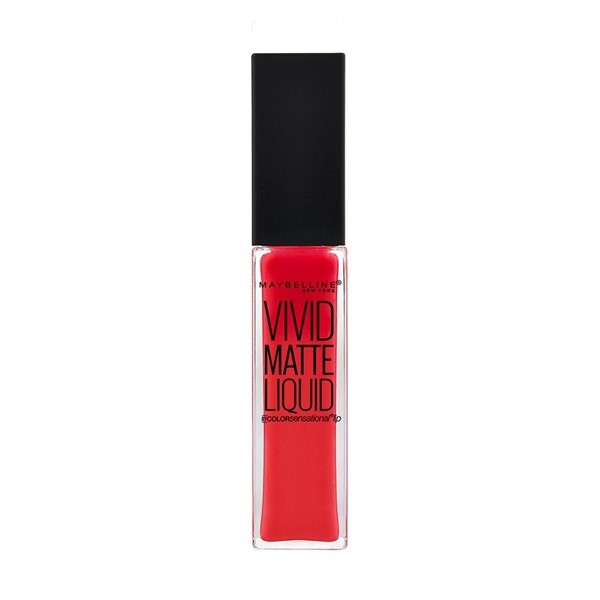 Labial Líquido Maybelline Color Sensational Vivid Matte Liquid x 7.4 g 30 orange Shot #1