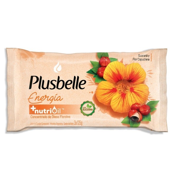 Plusbelle Jabon Pastilla Energia Renovadora 125 (3 Unidades) alt