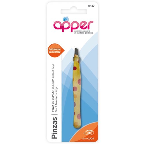 Apper Pinza de Depilar Oblicua Estampada #1