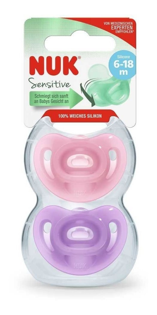 Nuk Sensitive Chupete Nena 6-18 Meses 2 Unidades Unico #1