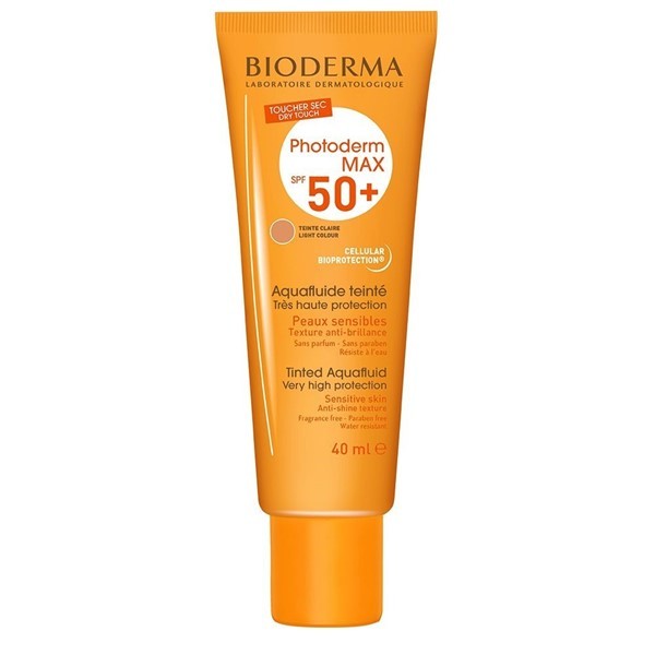 Bioderma Photoderm Max Aquafluido Spf 50+ Protector Solar Seco Mate Claro 40 ml