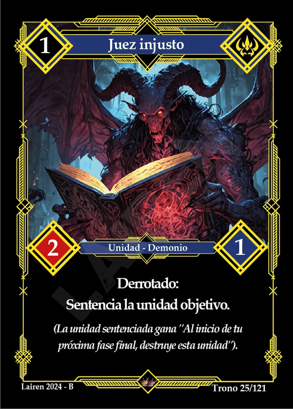 025 Juez Injusto - Coste 1
