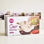 Batería de Cocina 3 Piezas Onix Utile Antiadherente Beige Beige Color Beige #3