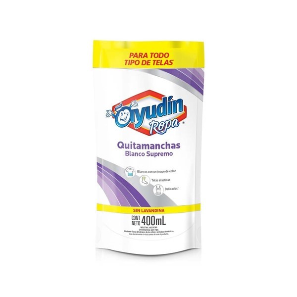 Quitamanchas Ayudin Ropa Blancos 400ml alt