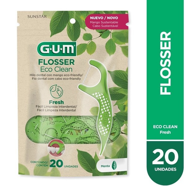 Gum Hilo Dental Con Mango Eco Clean (20 Unidades)