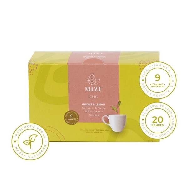 Mizu Té Soluble Y Multivitamínico Sabor Limón Y Jengibre #1