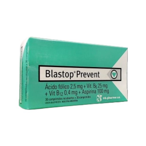 Trb-Pharma Blastop Prevent Acido Fólico + Asoc. x 30 Comp Recubiertos + 30 Comp #1